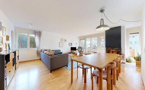 Grand appartement 3.5p quartier calme, à deux pas du centre de Chailly
