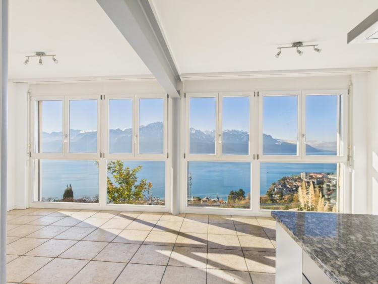 Appartement d’exception avec vue panoramique sur le Léman à Montreux (Chernex)