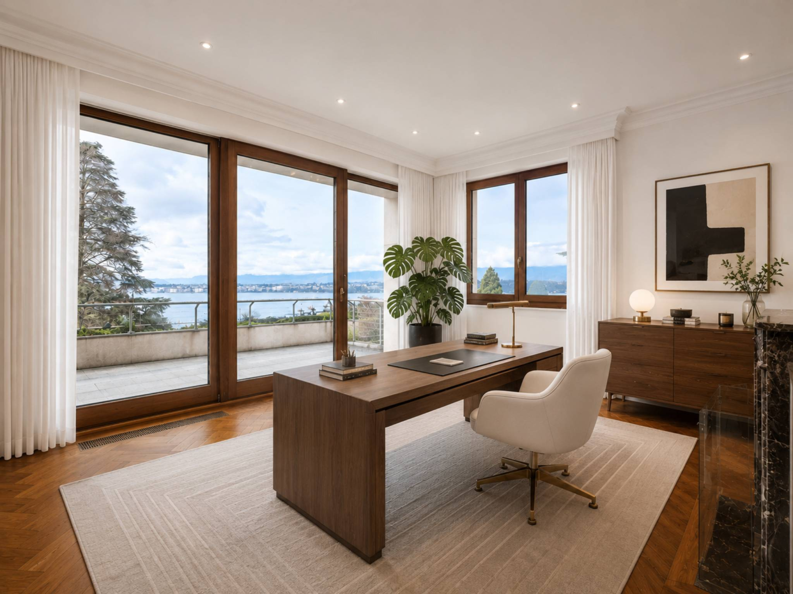 Magnifique appartement avec terrasse surplombant le lac