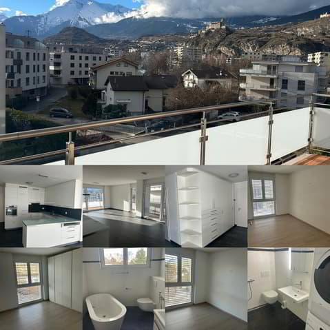 Appartement 4.5 pièces très lumineux et vue sur les châteaux.