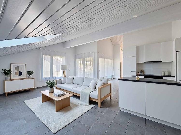 Appartement moderne de 3.5 pièces avec places de parc couvertes