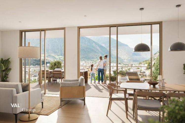 Moderne 3.5 Zimmerwohnung mit traumhafter Aussicht auf das Bergpanorama