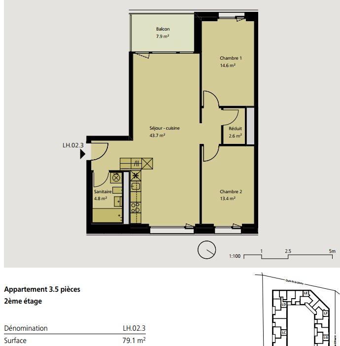 Appartement de 3.5 pièces au 2ème étage à louer à Delémont 1