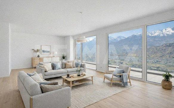 Appartement 3.5 pièces avec terrasse sur les hauteurs de Sion – Dès...