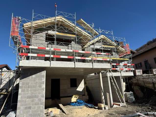 Villa en construction à 10 min de Sion