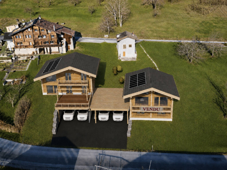 Projet neuf – Chalet individuel en mélèze à fort potentiel énergétique