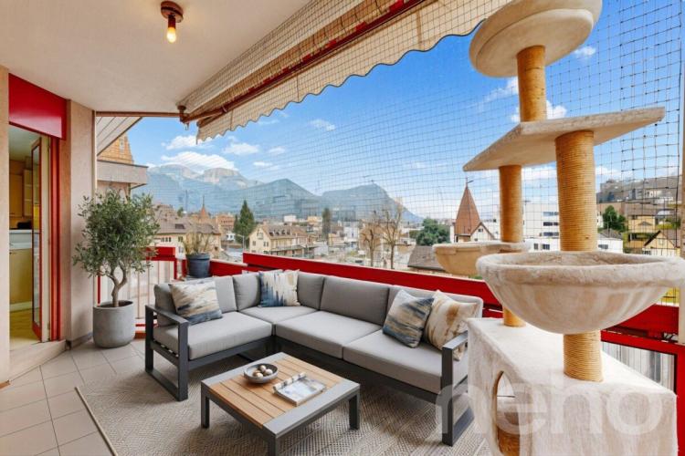 Appartement lumineux avec grande terrasse au c?ur de Châtel