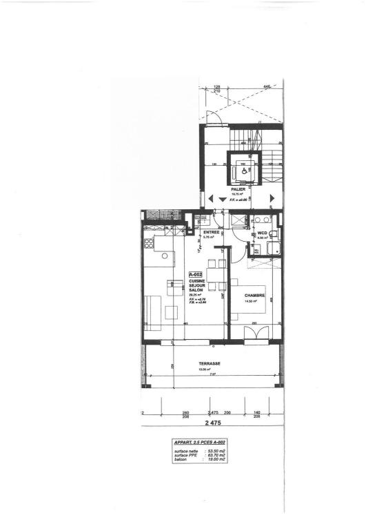 Logement de 2.5 pièces !