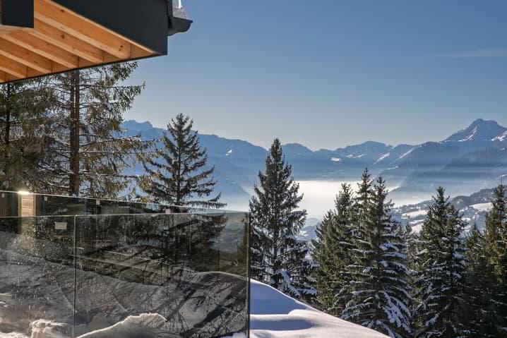 Beautiful new chalet under construction with stunning views in...