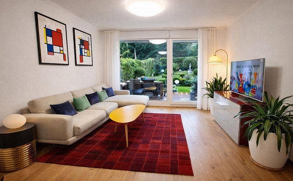 Appartement meublé de 5.5 pièces avec jardin privatif et box de 35 m2