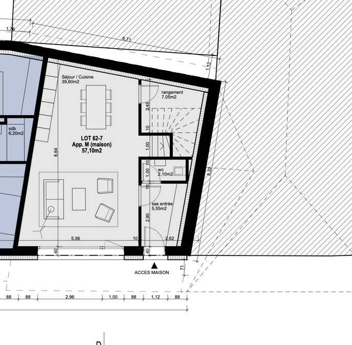 62-7 - NOUVELLE PROMOTION Domaine de Chiblins - Triplex de 4.5 pièces