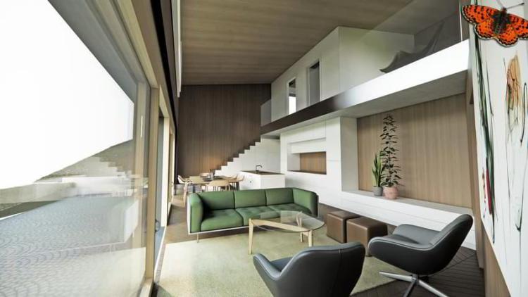 Maison neuve de 4,5 pièces avec grande terrasse au centre d'Épendes