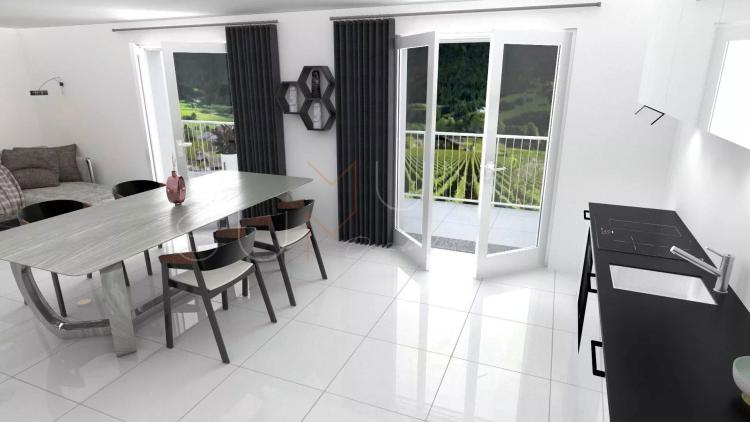 A saisir pour rendement ou habitation - 2.5 pièces neuf de 70 m2 avec terrasse et vue sur les vignes