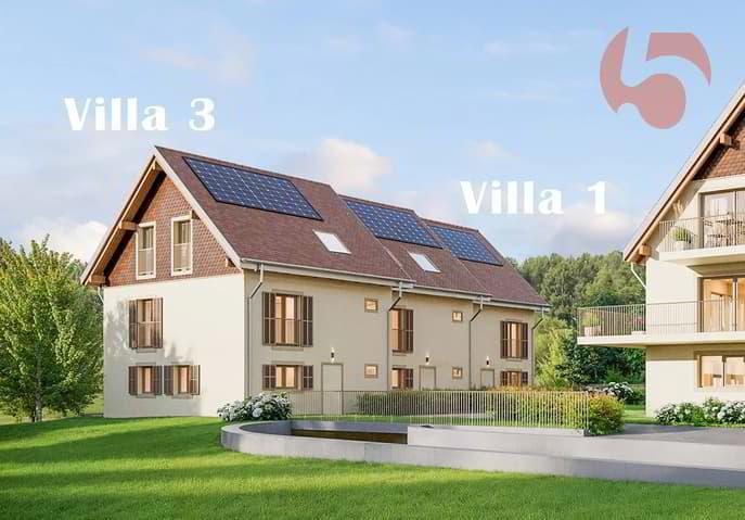 Nouveau : variante petit sous-sol - Villas contiguës 6,5 pcs, 1 km du...