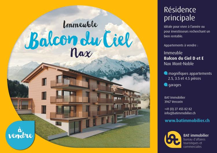 Apartment for sale, La Barma (Nax, Switzerland)