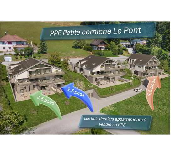 Promotion: La Petite Corniche le Pont appartement lot A 1 de 4,5 p
