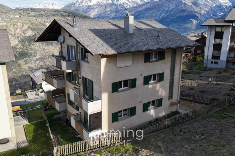 Gepflegte 4-Zimmer-Wohnung in Visperterminen - sonnig, weitläufig und mit Alpenpanorama