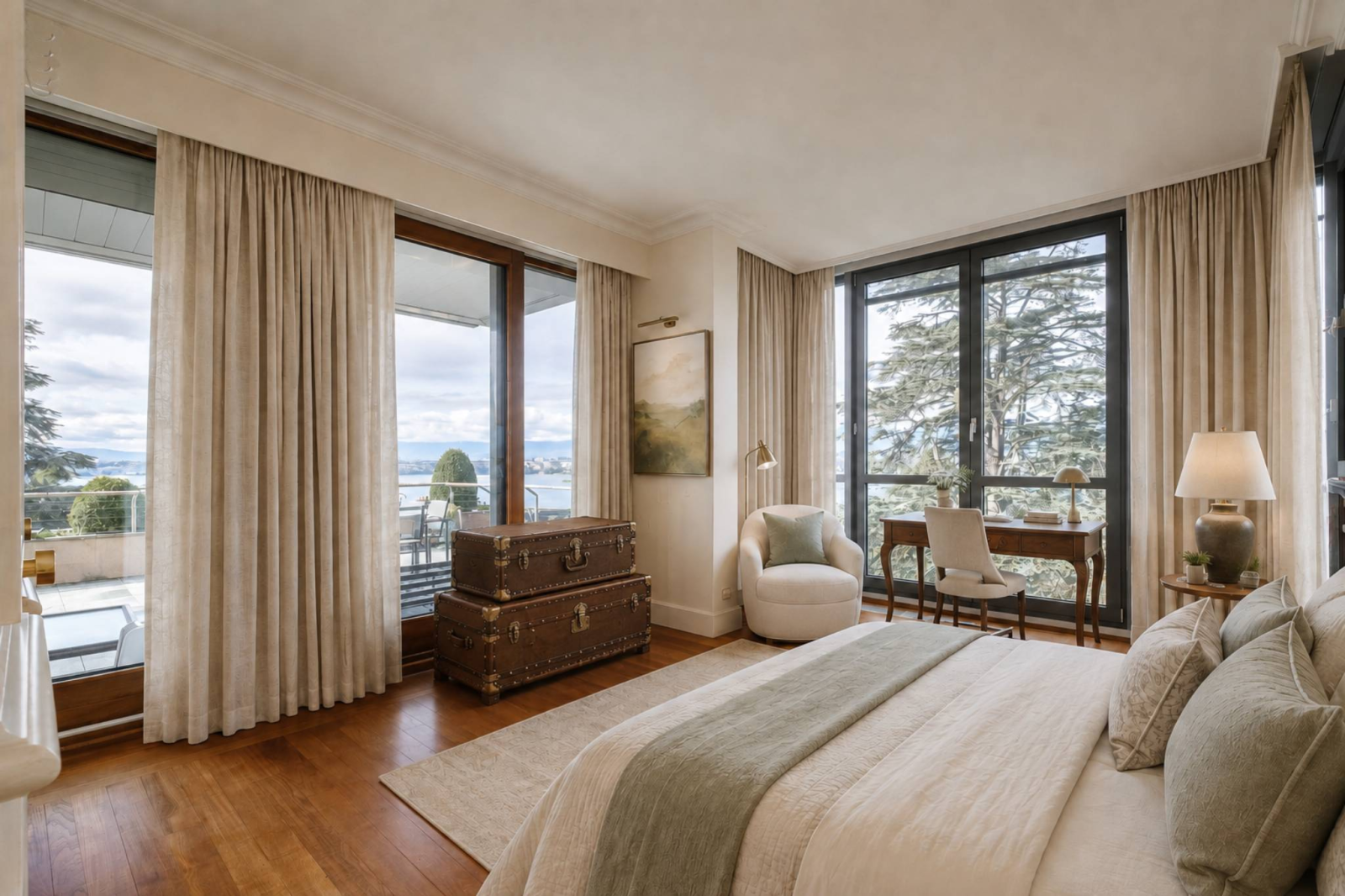 Magnifique appartement avec terrasse surplombant le lac