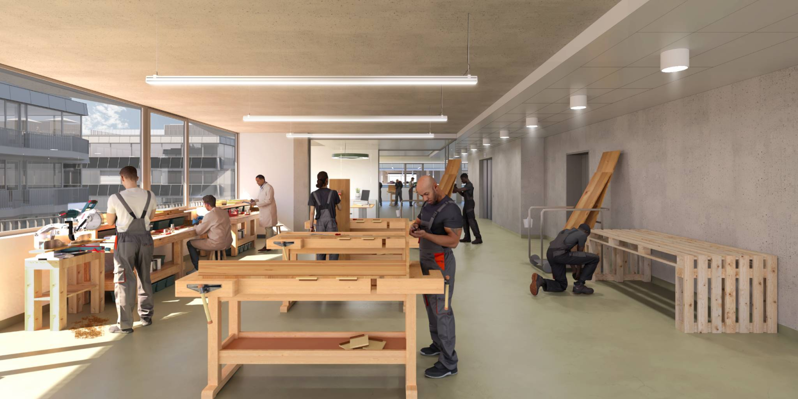 Surfaces artisanales neuves dès 400m2 - EVOLIS