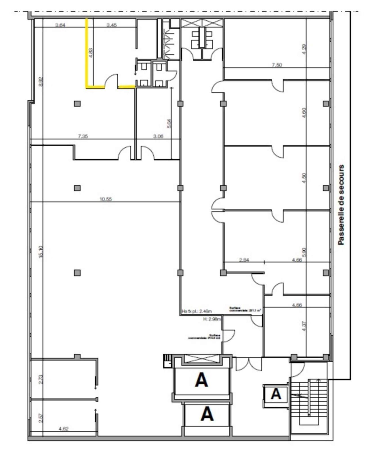 Surface d’atelier ou bureau de 314m² à Carouge