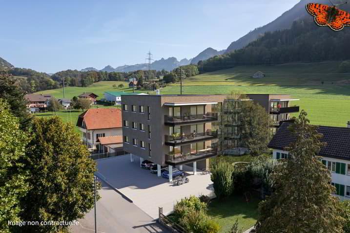 Superbe 4œ pièces à Broc avec grand balcon couvert !
