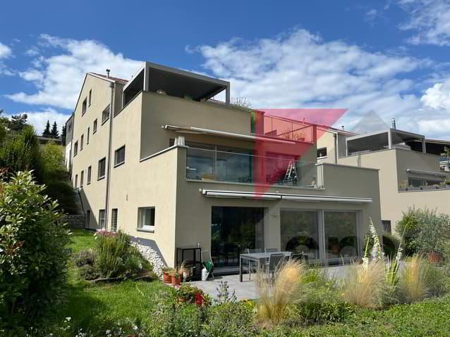 Magnifique appartement avec terrasse face au lac et aux Préalpes
