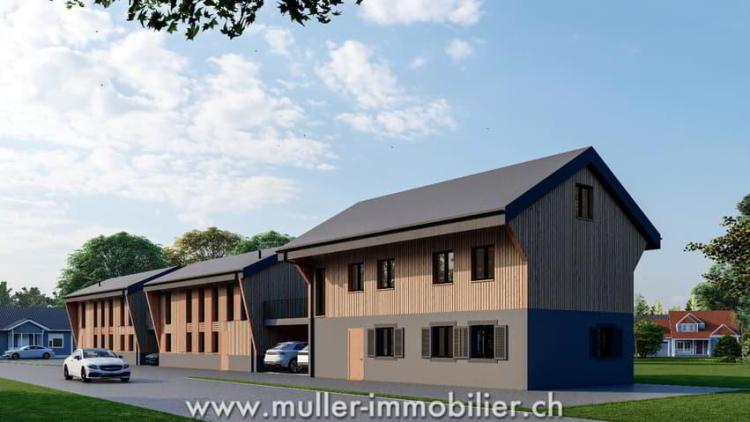Villa neuve mitoyenne à 5 minutes de Payerne