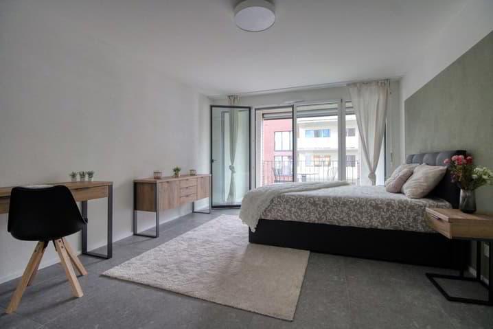 Appartement vivant spacieux à Crissier avec balcon privé