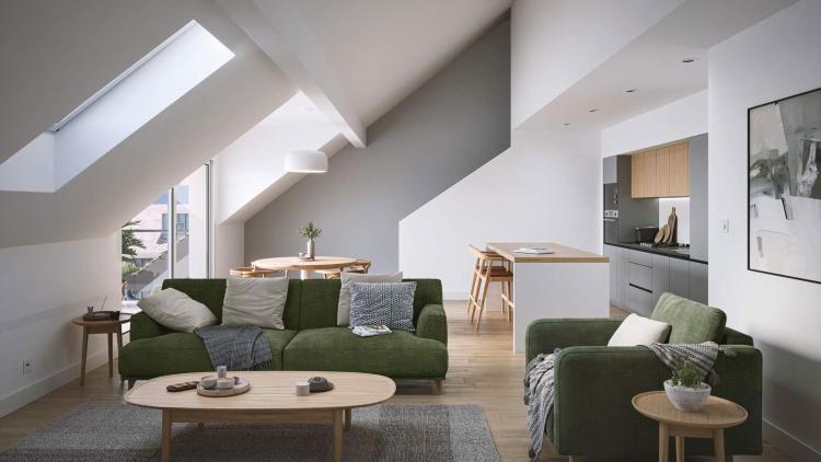 Nouvelle promotion "Harmonia" à Romanel-sur-Lausanne - Appartements de 3.5 pièces dans les combles en duplex neufs à vendre dès CHF 1'080'000.-